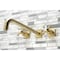 Kingston Brass KS6047BX Wall Mount Tub Faucet, Brushed Brass KS6047BX - alternate 4